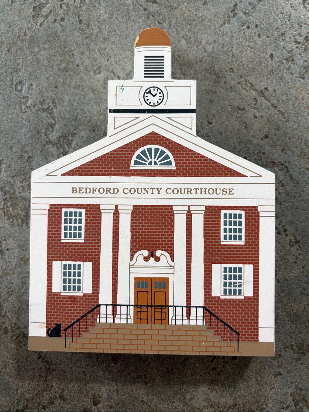 Bedford County Courthouse Decorative Wooden Block